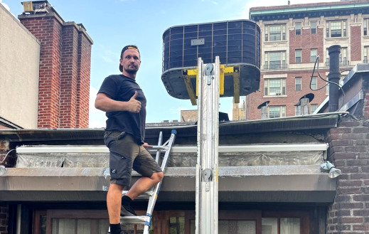 Air conditioning installation