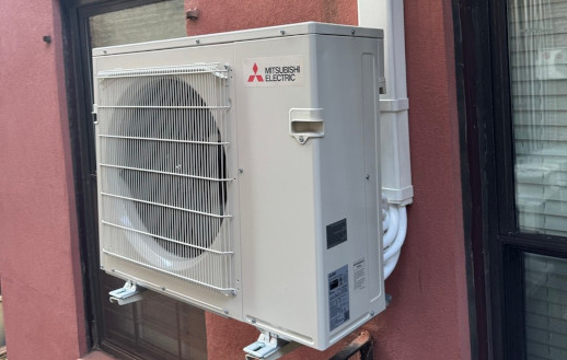 Mitsubishi HVAC split installation